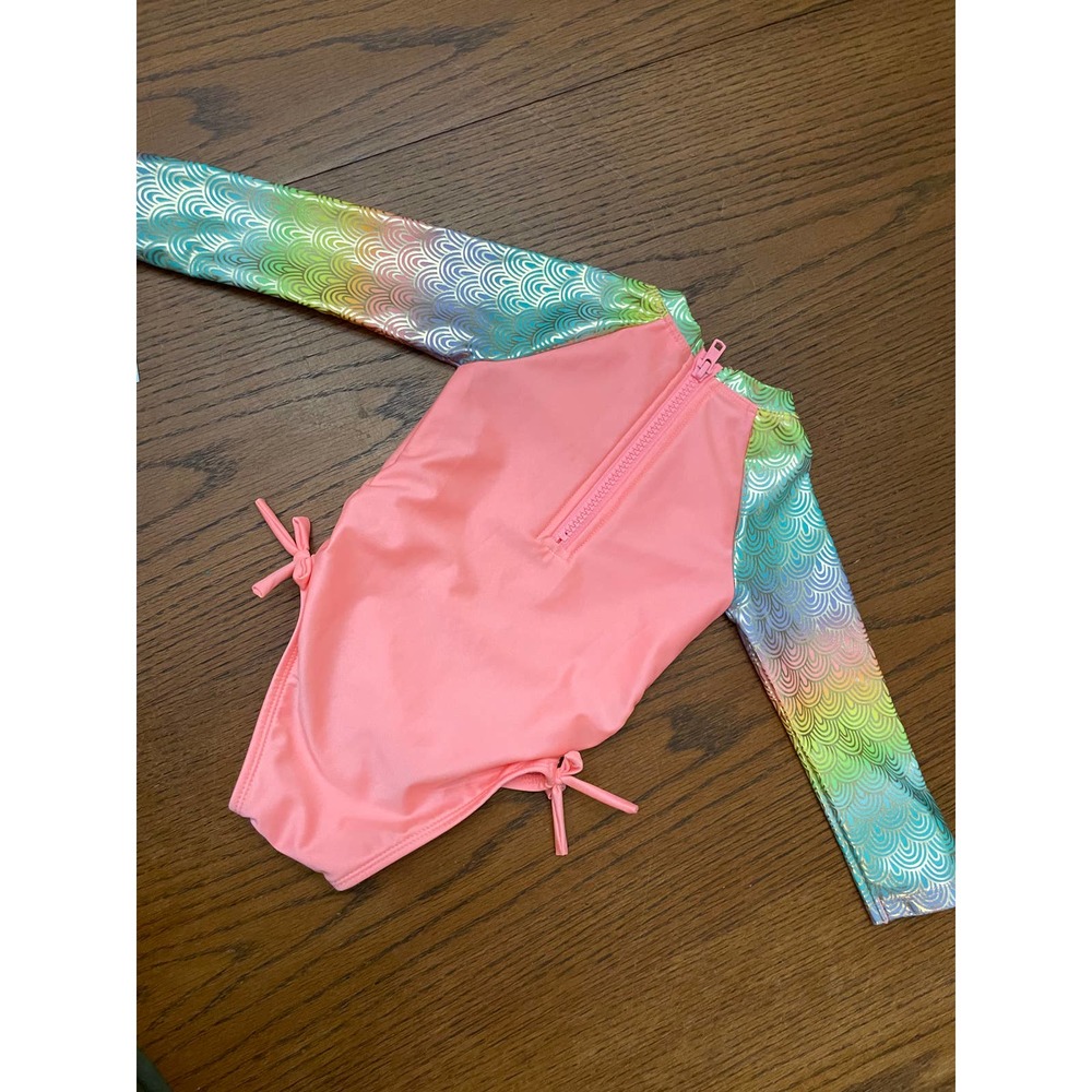 NWT Cat & Jack Seashell Rashguard Swimsuit Size 18m - Picture 5 of 8